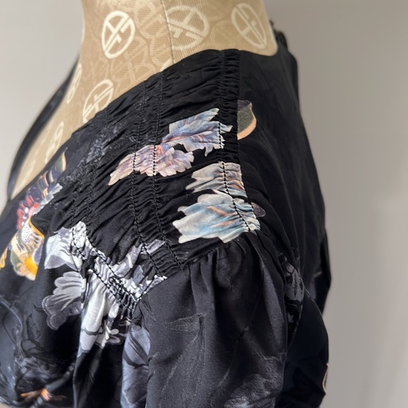 Allsaints Demi Lilly Floral Satin Mini Dress - Picture 4 of 13